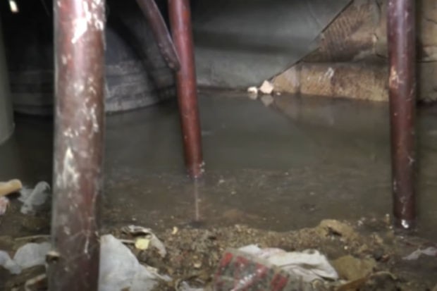 Şamaxıdakı yaşayış binasına çirkab suları dolur - VİDEO