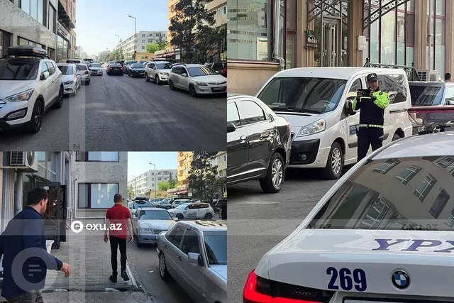 Bakıda səkini zəbt etdilər, polis HƏRƏKƏTƏ KEÇDİ