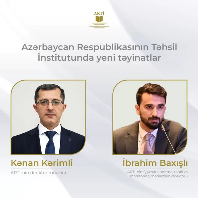 Təhsil İnstitutunda yeni təyinatlar olub