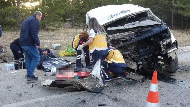 Türkiyədə mikroavtobus aşdı: 2 ölü, 13 yaralı