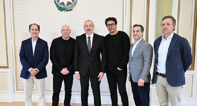İlham Əliyev UFC-nin prezidentini qəbul edib