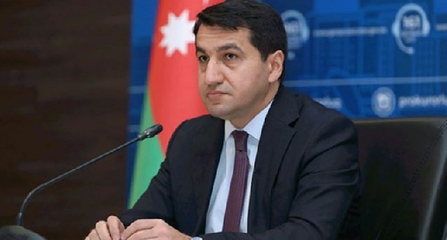 Hikmət Hacıyev diplomatların Laçın səfəri ilə bağlı paylaşım edib - VİDEO