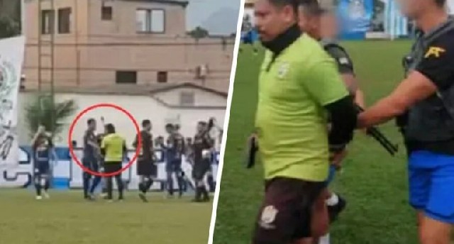 Futbol hakimi oyun zamanı HƏBS EDİLDİ