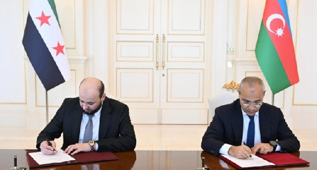 SOCAR ilə Suriya Ərəb Respublikası Hökuməti arasında Anlaşma Memorandumu imzalandı