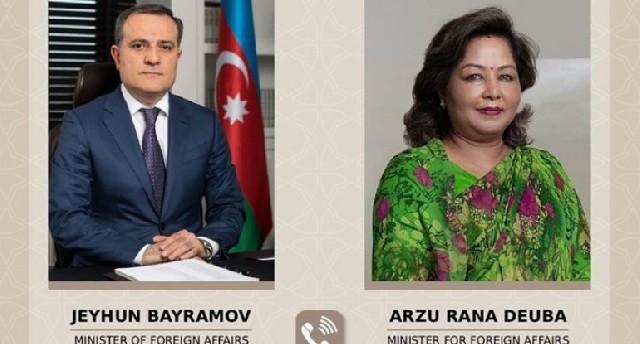 Azərbaycan və Nepal XİN başçıları arasında telefon danışığı olub